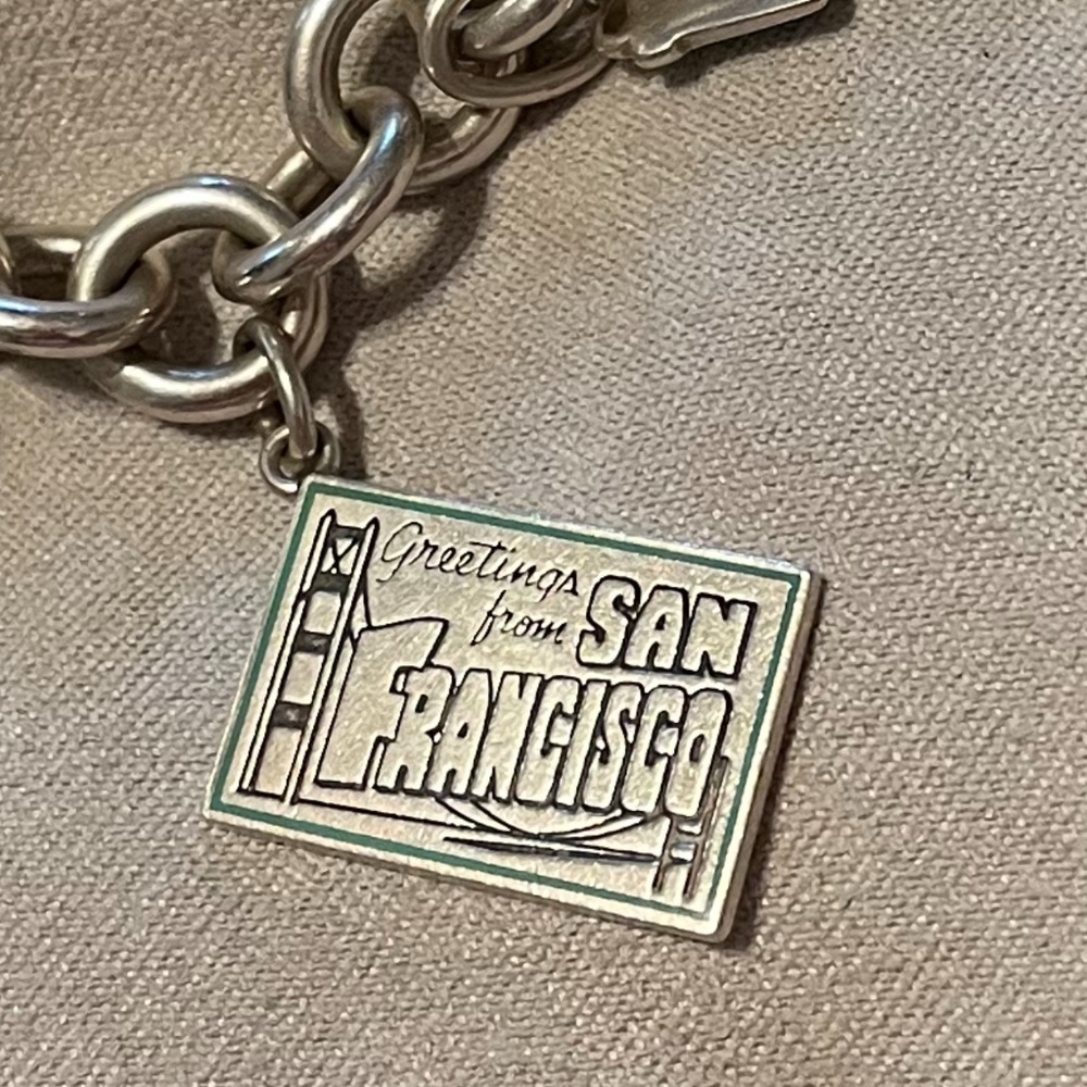 Tiffany San Francisco Post Card Charm